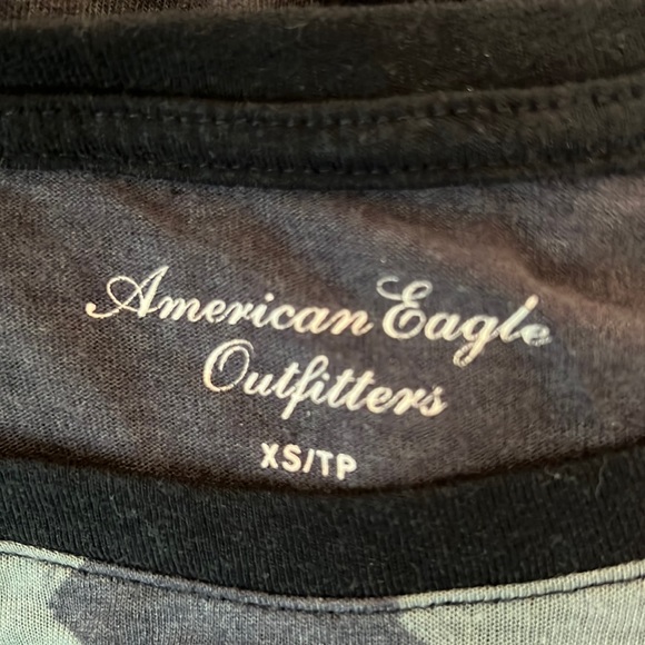 AMERICAN EAGLE long sleeve baseball tee, grey, size XS - Picture 6 of 8